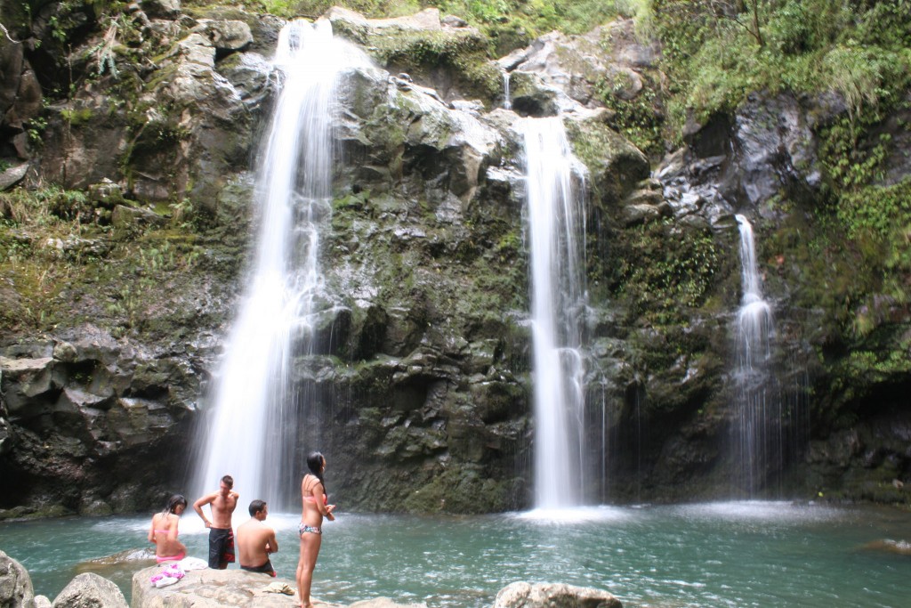 Three Bears Upper Waikani Falls