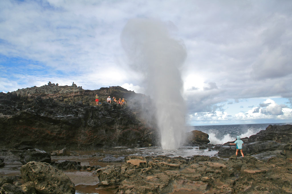 A tall blast at high tide.