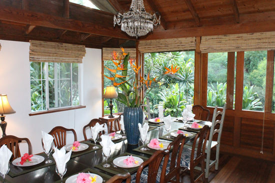One of two formal dining options.