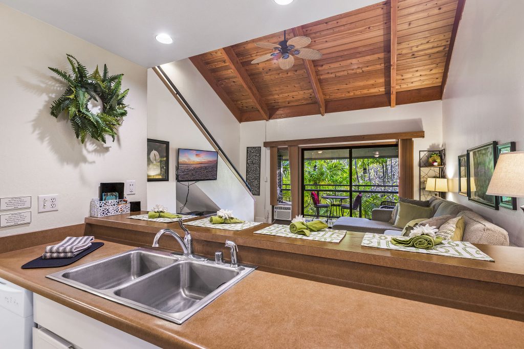 Kitchen into Living Room