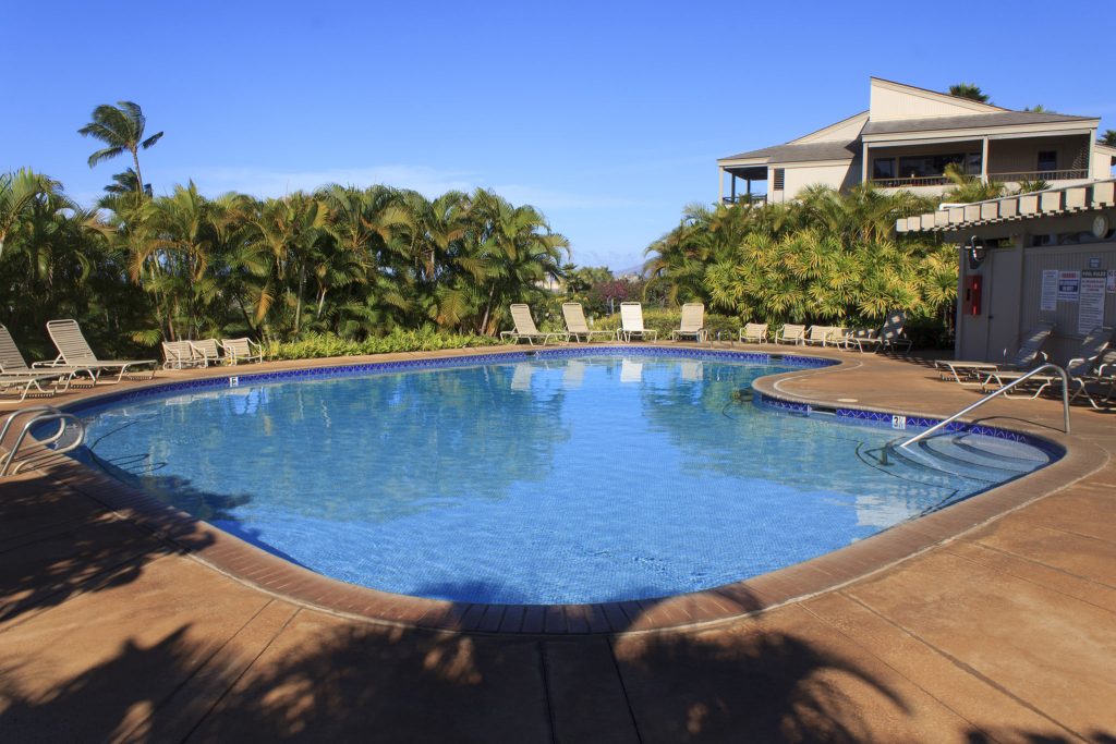 One of two pools
