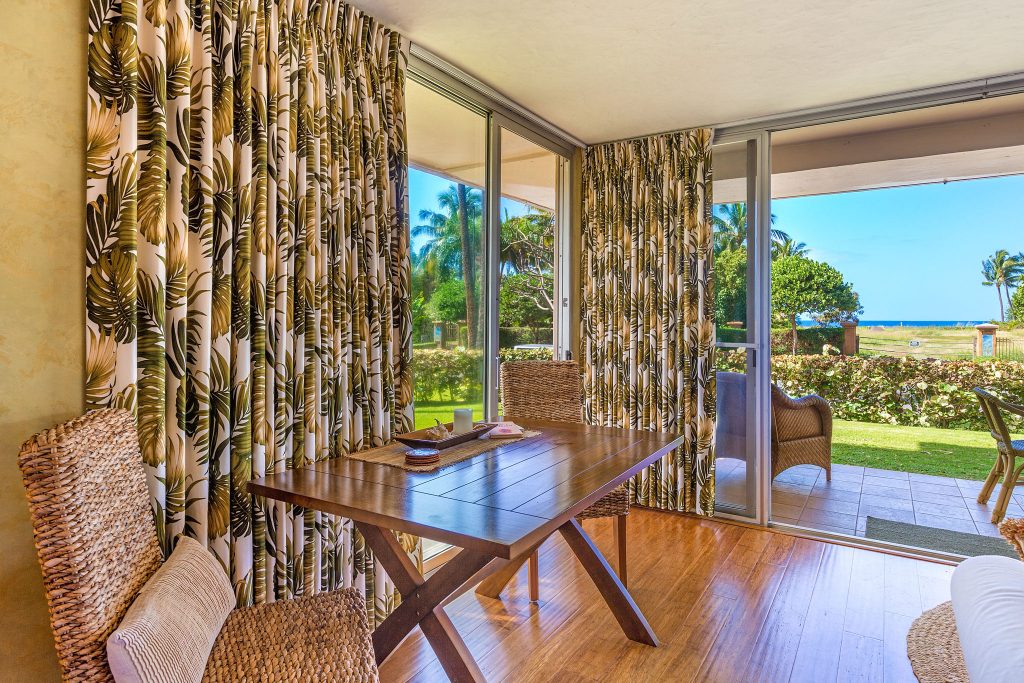 Corner unit offers windows and doors to two exterior walls