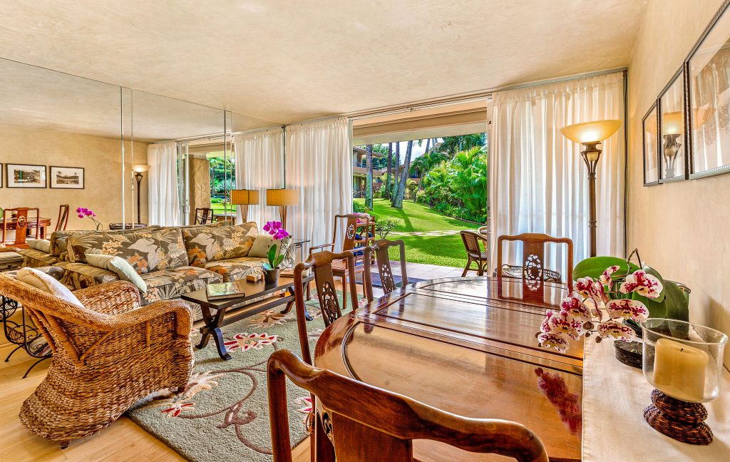 Dining table into living room